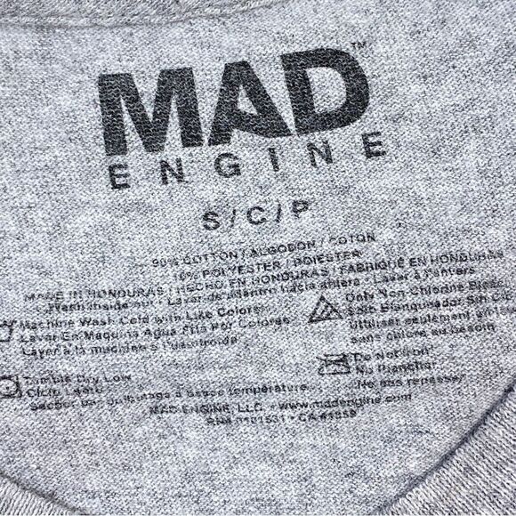 Mad Engine Vangogh Irises Print Crop T Shirt Gray Juniors Small - Picture 10 of 12